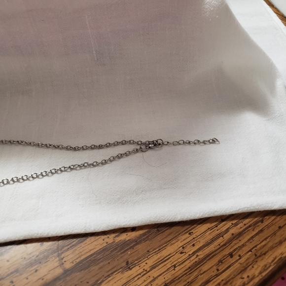 Gorgeous Black, Clear, and White Beaded Silvertone Necklace with Earrings - Picture 6 of 8